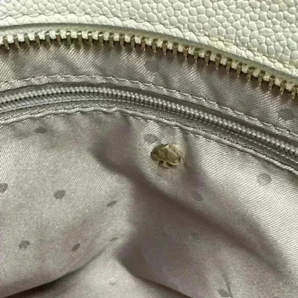 Kate Spade Pebbled Leather Tote/Shoulder/Crossbody Bag Cream Color - Picture 8 of 15